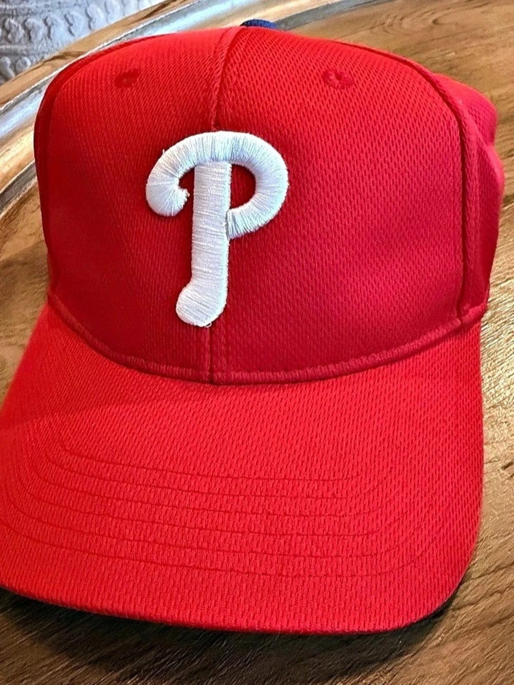 OC Sports Team MLB Philadelphia Phillies Red Mesh Baseball Hat Cap OSFM